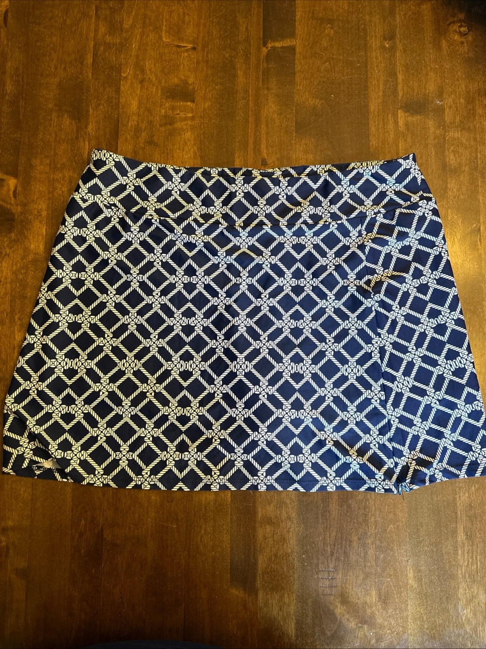 Jude Connally M Golf Mini Skirt Skort Pull On Medallion Rope Nautical Preppy